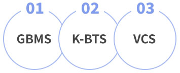 01 GBMS, 02 K-BTS, 03 VCS